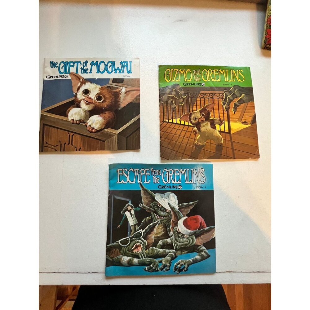 Vintage Collectable Gremlin Adventure Story Book Record Vinyl Gizmo 1984 Retro